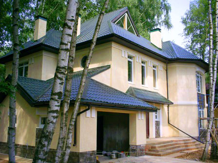 Строительство и отделка коттеджа в п. Ватутинки (участок №3) в Московской области